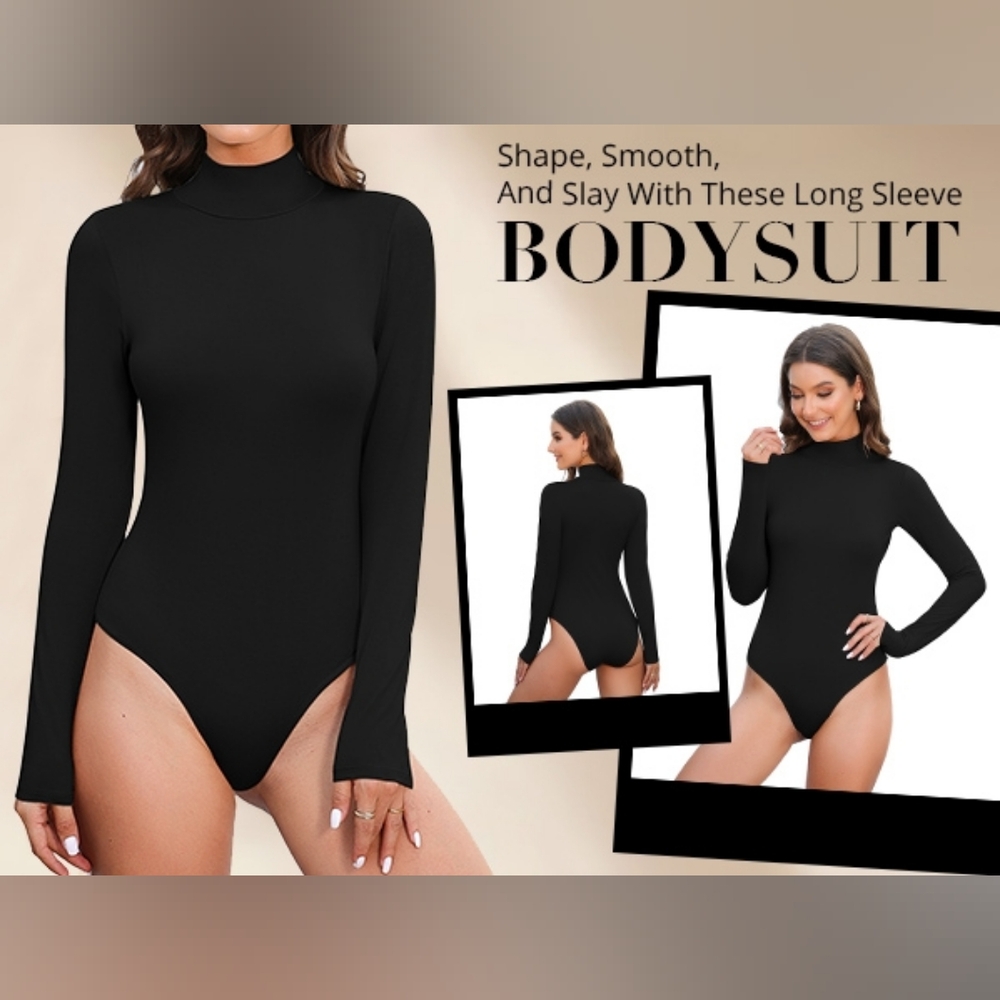 Black Long Sleeve Bodysuit NWOT